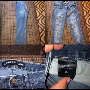 skinny low rise express jeans